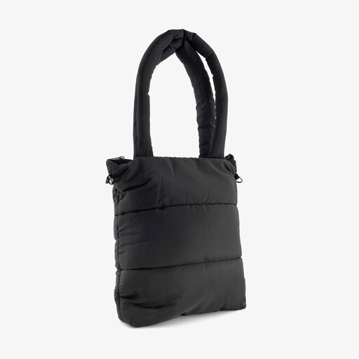 Dames puffer schoudertas zwart