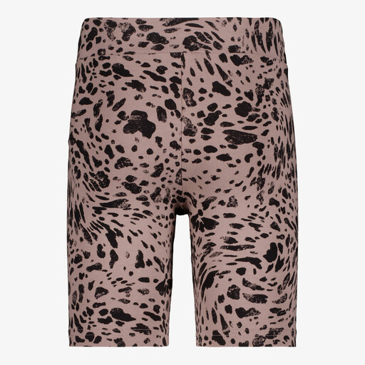 ESS Graphic Animal AOP meisjes sportshort bruin