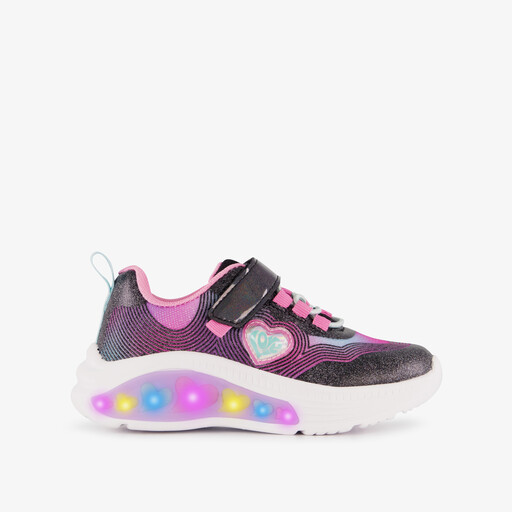 Meisjes sneakers met lampjes roze