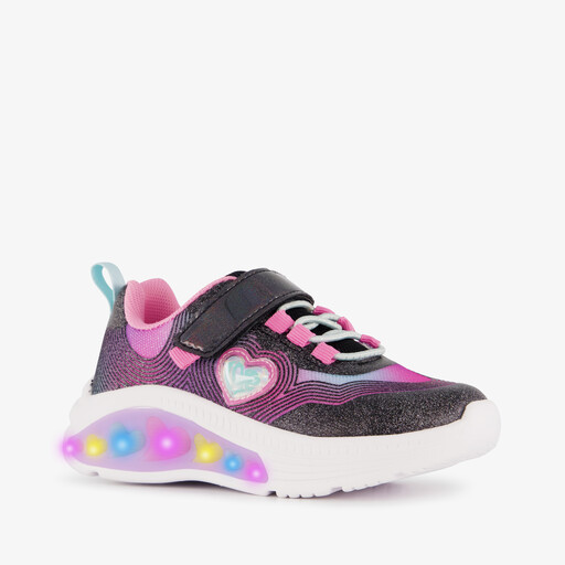 Meisjes sneakers met lampjes roze