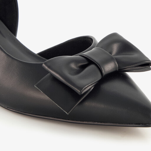 Dames slingback pumps met strik zwart