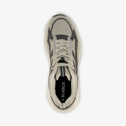Blue box heren dad sneakers beige zwart
