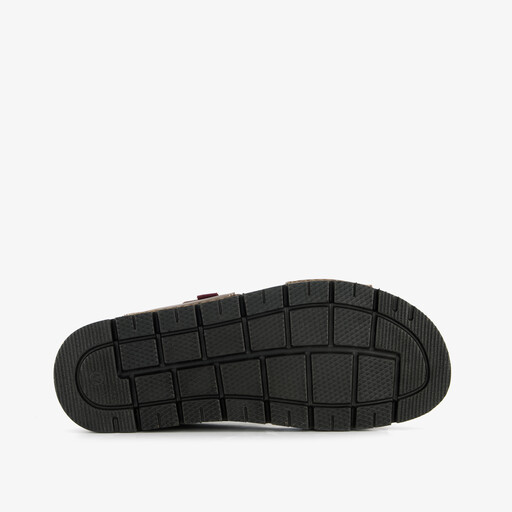 Leren heren slippers bruin