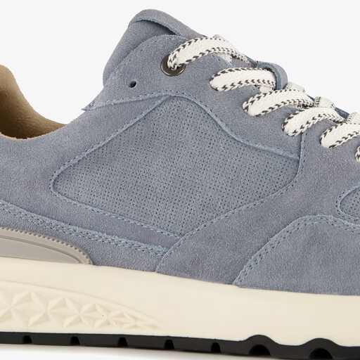 Suède heren sneakers blauw