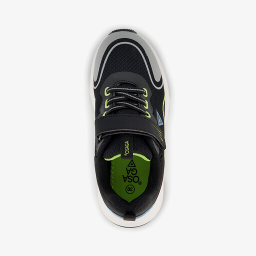 Kinder sportschoenen zwart blauw