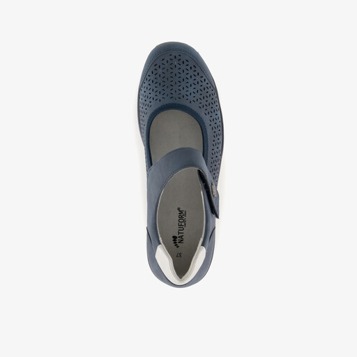 Dames ballerina's donkerblauw