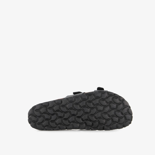 Leren dames bio slippers zwart