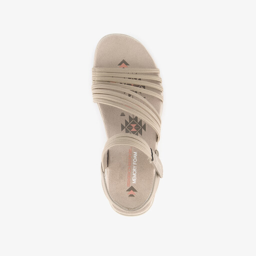 Reggae Slim Coffee dames sandalen beige