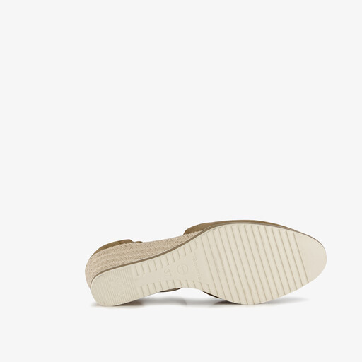 Dames espadrilles met sleehak bruin