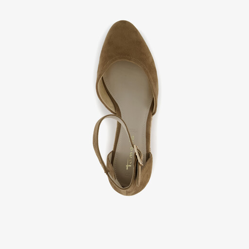 Dames espadrilles met sleehak bruin