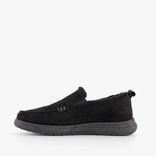 Gevoerde heren pantoffels zwart