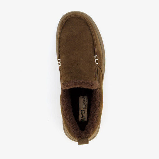 Gevoerde heren pantoffels bruin