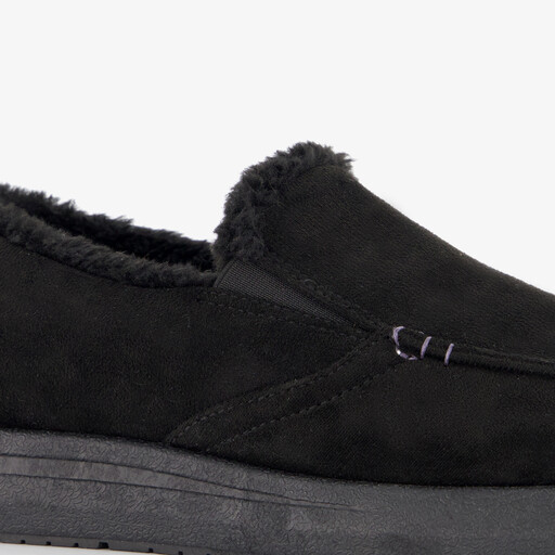 Gevoerde heren pantoffels zwart