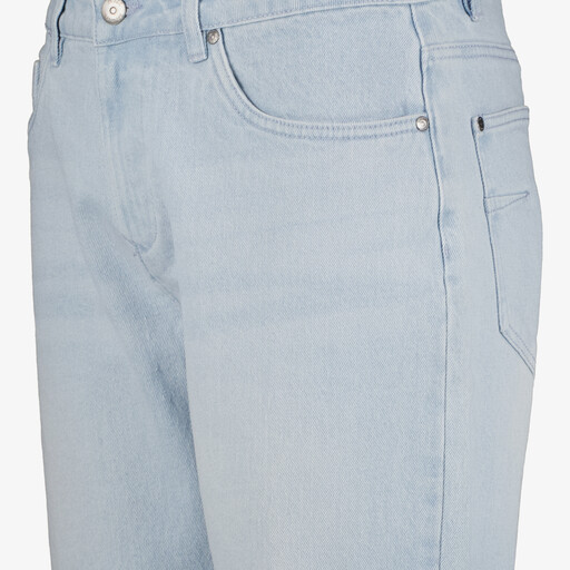 Heren denim short lichtblauw