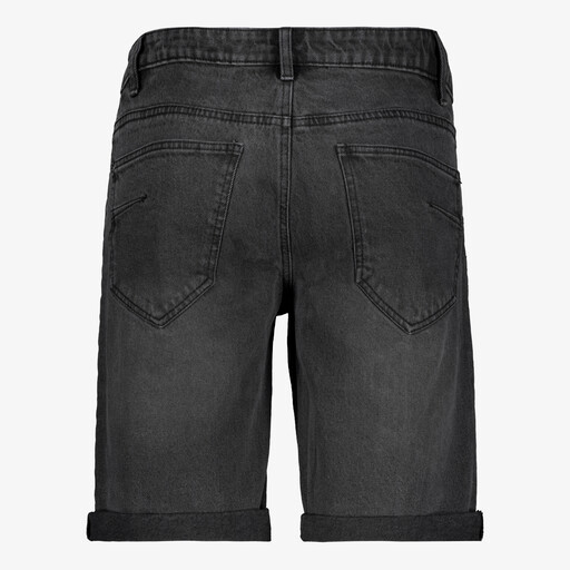 Heren denim short zwart