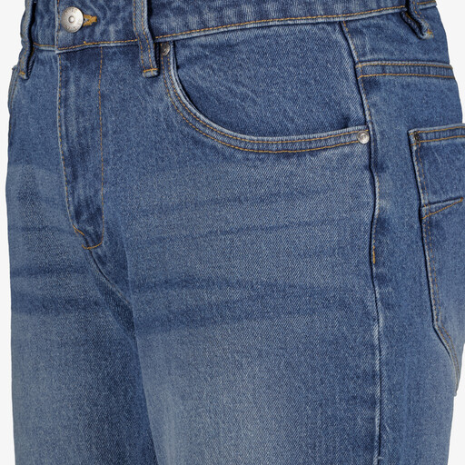 Heren denim short donkerblauw