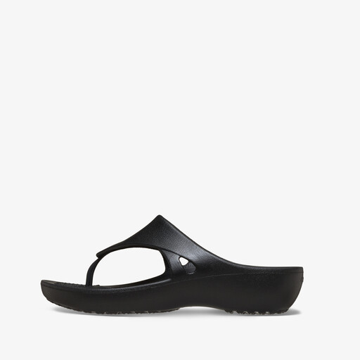 Kadee Wedge Flip dames teenslippers zwart