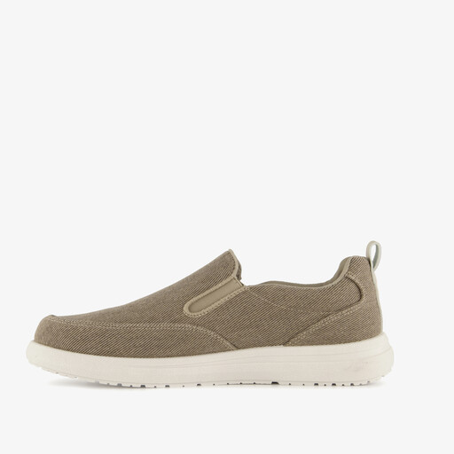 Heren instappers beige