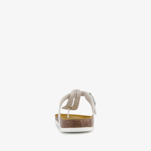 Dames bio teenslippers zilver