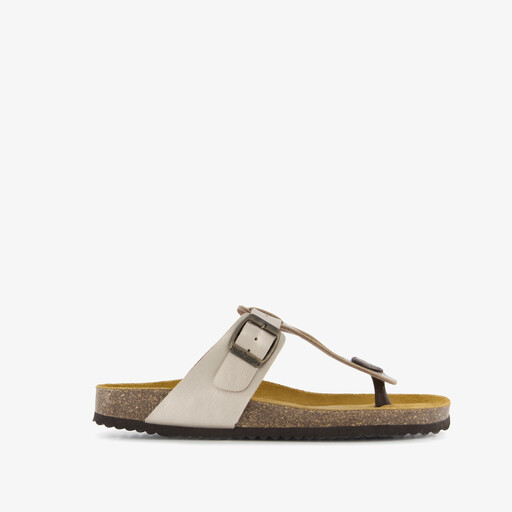 Dames bio teenslippers goud