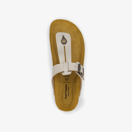 Dames bio teenslippers goud