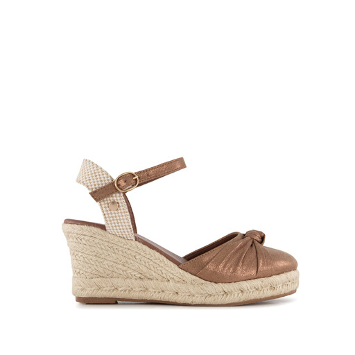 Dames espadrilles brons beige