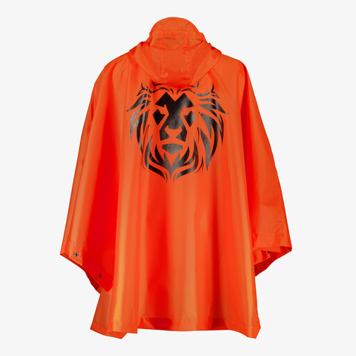 Unisex regenponcho oranje