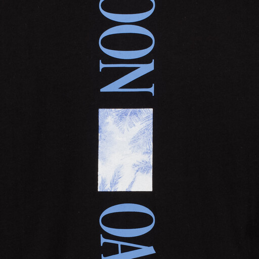 Heren T-shirt met backprint zwart
