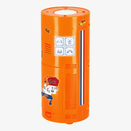 Elektrische bellenblaasmachine oranje