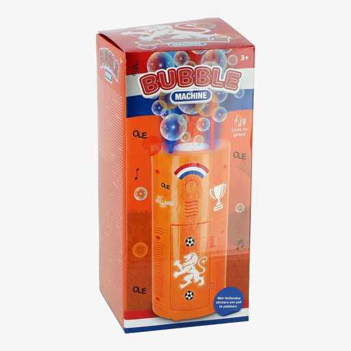 Elektrische bellenblaasmachine oranje