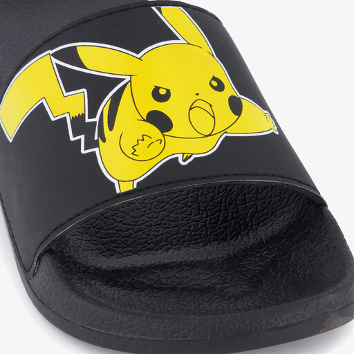 Pokémon kinder badslippers zwart geel