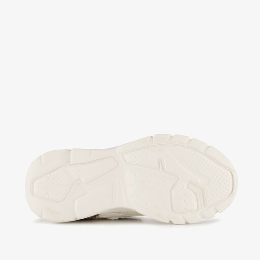Meisjes sneakers met panterprint wit