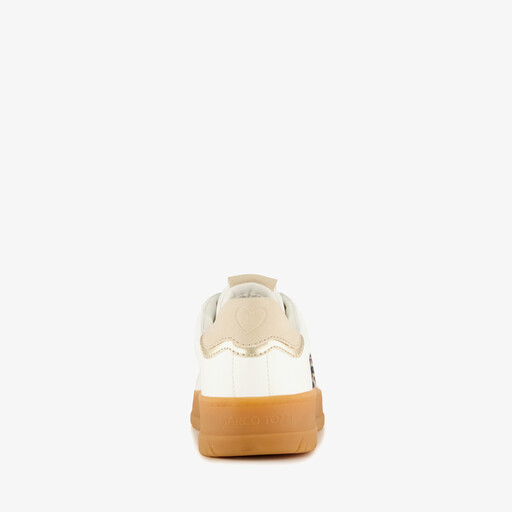 Dames sneakers met luipaardprint wit