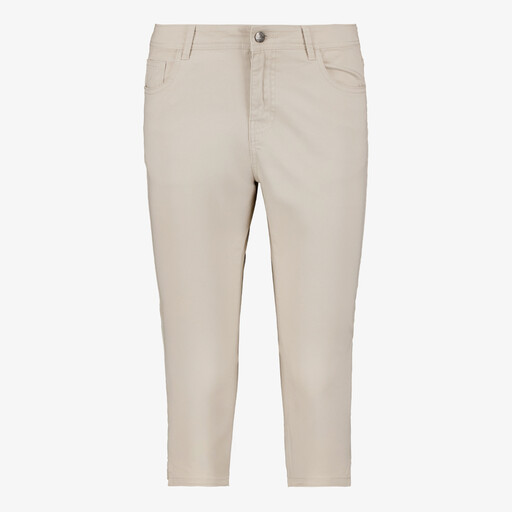 Dames capri broek beige