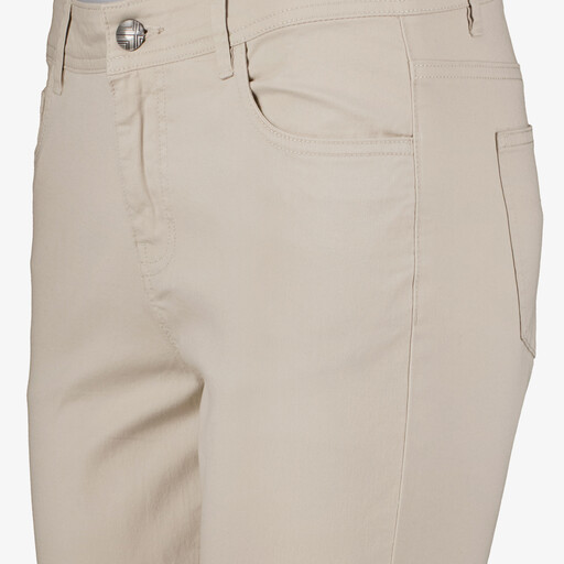 Dames capri broek beige