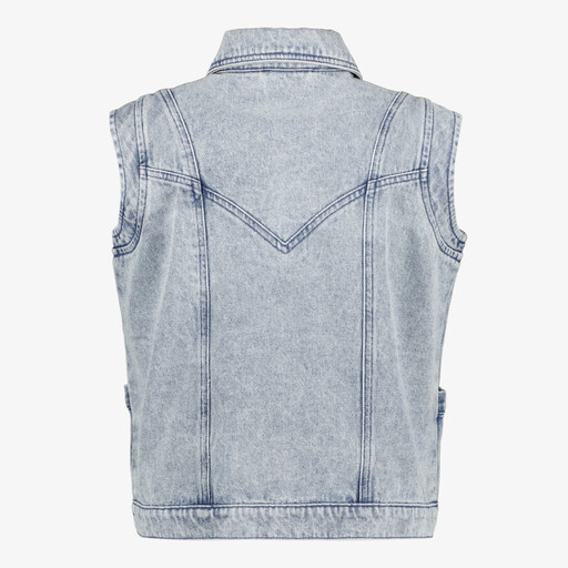 Twoday dames spijker gilet lichtblauw