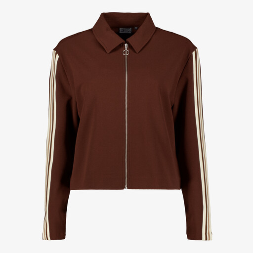 Dames jasje met biezen bruin