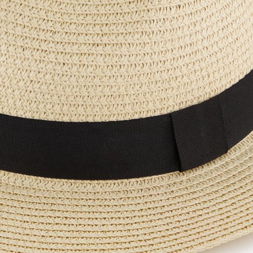 Dames strandhoed beige