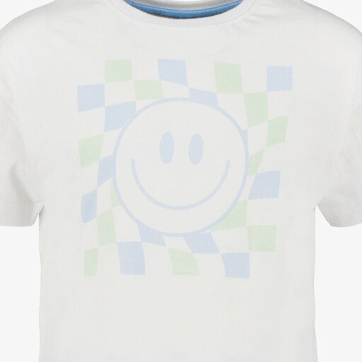 Smiley kinder shortama wit groen