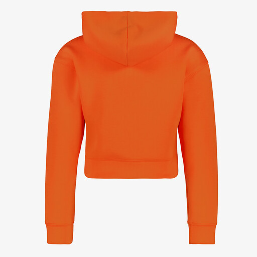 Meisjes hoodie cropped oranje