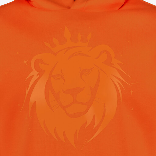 Meisjes hoodie cropped oranje