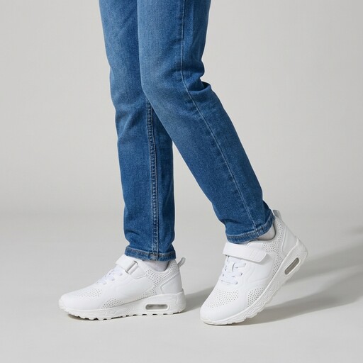 Jongens sneakers met airzool wit