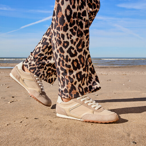 Dames sneakers beige
