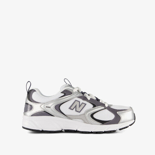 408 dames sneakers wit zilver