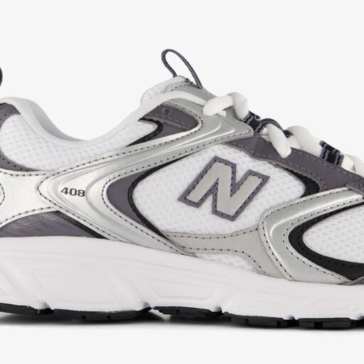 408 dames sneakers wit zilver