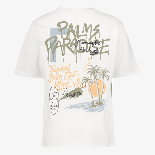 Name It jongens T-shirt met backprint wit