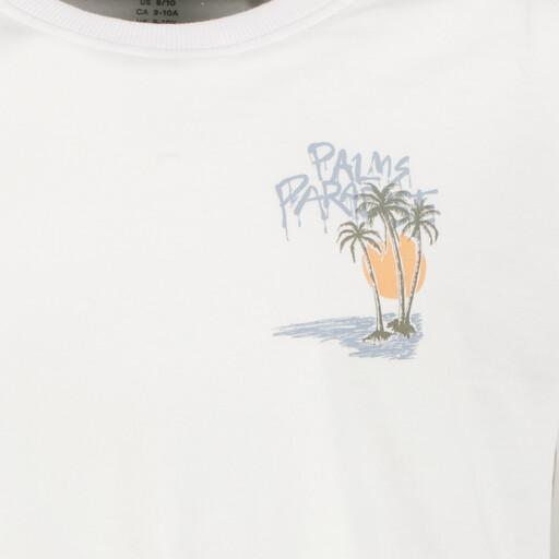 Name It jongens T-shirt met backprint wit