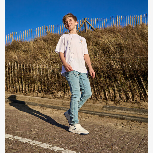 Name It jongens T-shirt met backprint wit