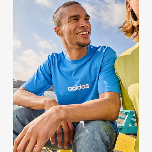 M LIN SJ heren T-shirt blauw