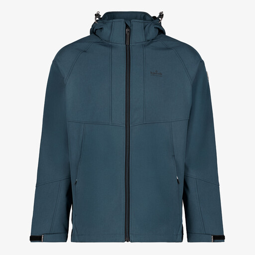 Softshell heren jas blauw
